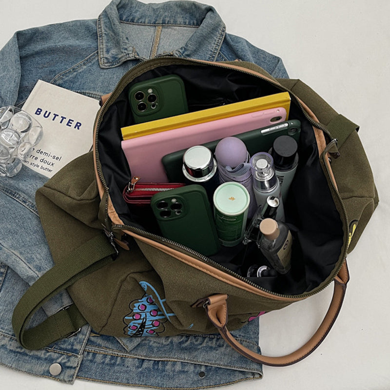 Stylish Graffitti Handbag Teens Travel Bag