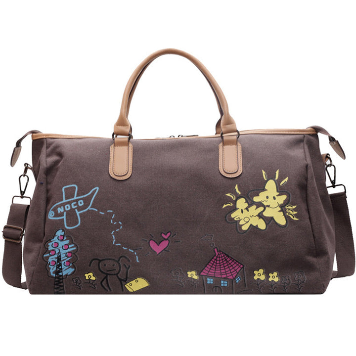 Stylish Graffitti Handbag Teens Travel Bag