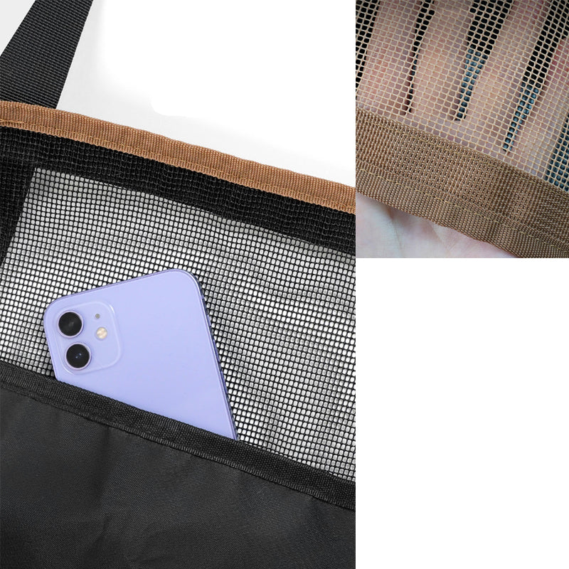 Hollow Contrast Color Beach Bag