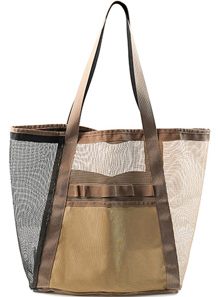 Hollow Contrast Color Beach Bag