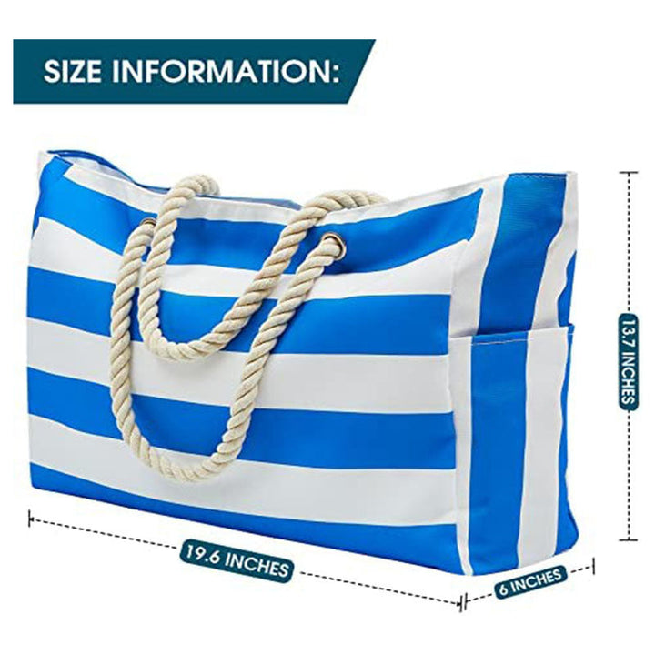 Striped Beach Bag
