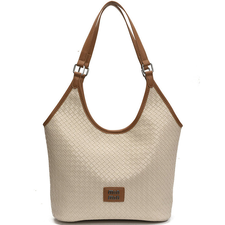 Sling Tote Bag With Woven Pattern