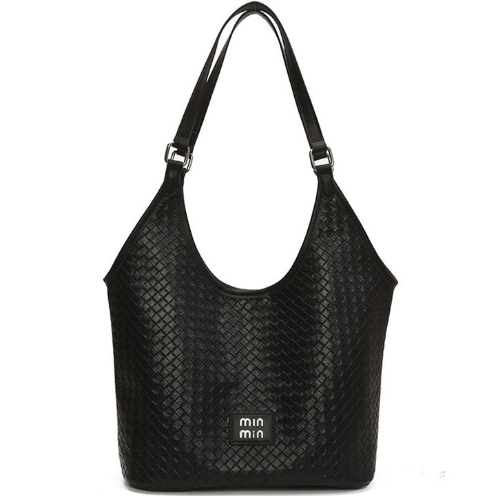 Sling Tote Bag With Woven Pattern