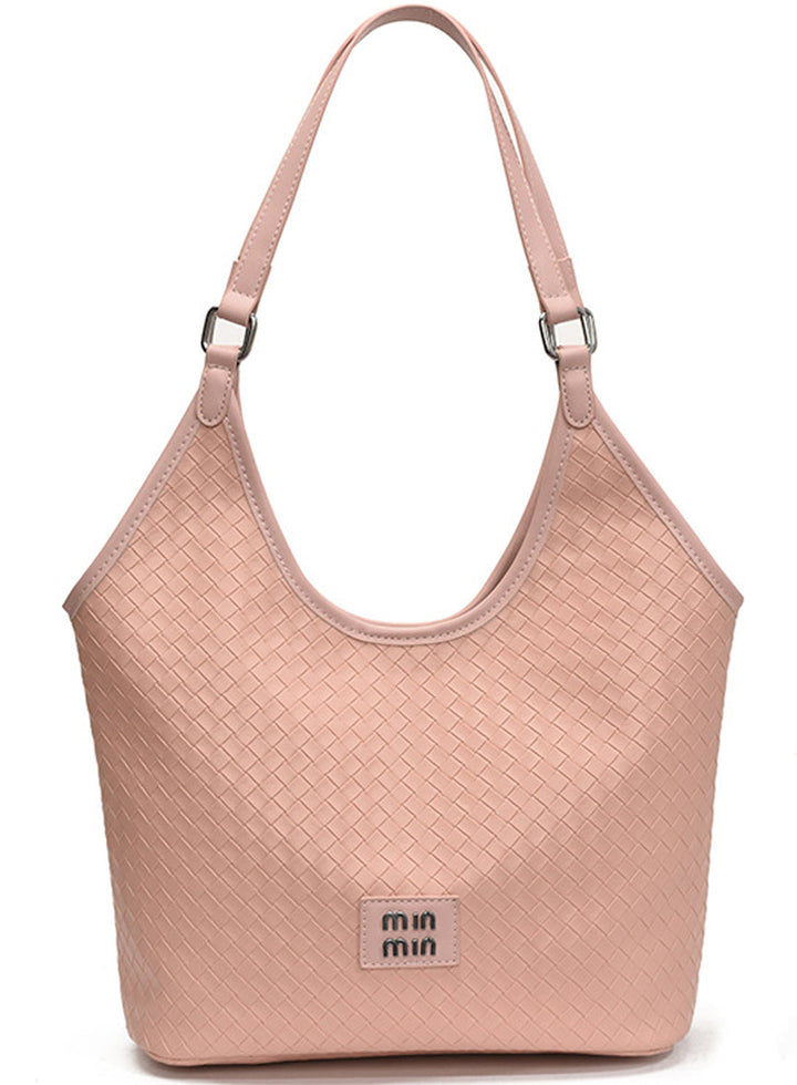 Sling Tote Bag With Woven Pattern